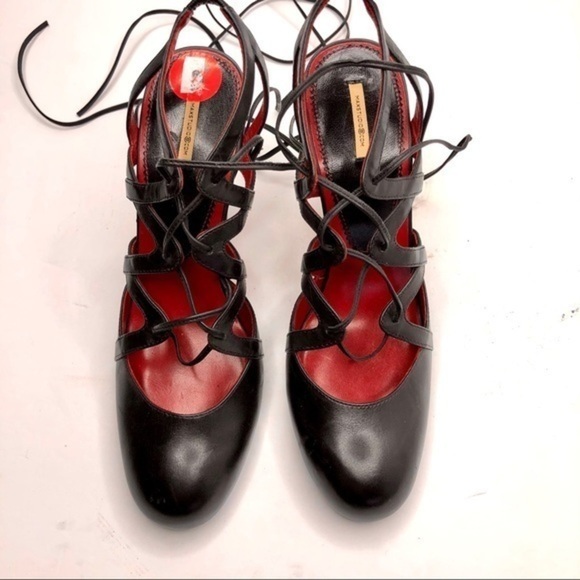 Max Studio cutout leather pumps size 6M - Picture 3 of 7